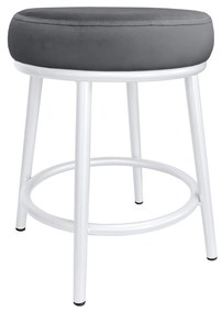 Taboret Ben noga metalowa biała BL14