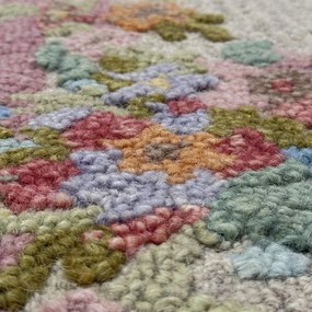 Wełniany dywan tkany ręcznie 140x200 cm Elise Floral – Flair Rugs