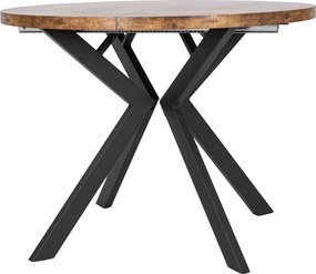 Loftowy stół rozkładany Lukas 100-250 cm dąb rustykalny