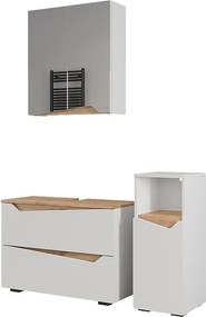 Zestaw mebli łazienkowych biały 80x35x57.5 marelle