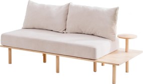 Sofa ze stolikiem bocznym i poduszkami Seri, styl skandynawski