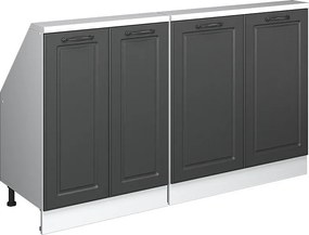 Szafka kuchenna na dach skośny antracytowy domek wiejski 140x46x81.6 r-line