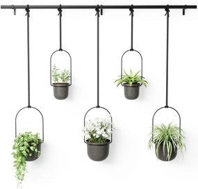 Plastikowe wiszące osłonki na doniczki na zioła zestaw 5 szt. ø 7,5 cm Triflora – Umbra