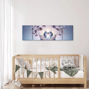 Obraz - Diamentowe serce (170x50 cm)