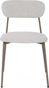 Jasnobrązowe tapicerowane krzesło Inka – Yes Everyday