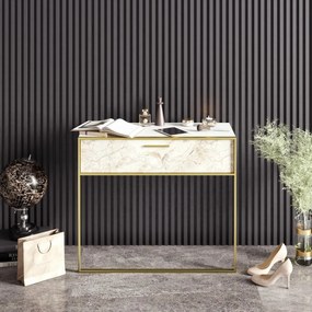 Stolik dekoracyjny Polka White