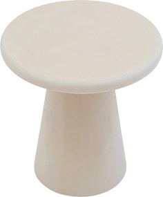 Stolik kawowy okrągły Clav 45 cm - beżowy