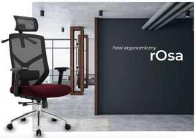Ergonomiczny fotel do biura Rosa, zgodny z normą BHP