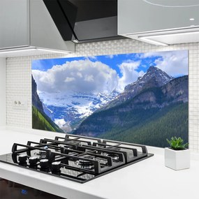 Dekor Szklany do Kuchni Monumentalne Pasmo Górskie