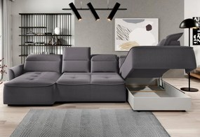 Narożnik MURILLO XL z elektryczną regulacją siedziska Prawostronny w tkaninie VOUGE 15 WERSAL