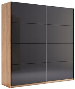 Nowoczesna szafa uchylna dąb craft + lava mat L5-P69