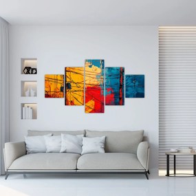 Obraz - Abstrakcyjne linie elektryczne (125x70 cm)