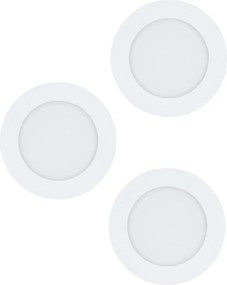 Eglo 98631 - Zestaw 3x opraw wpuszczanych LED FUEVA LED/5W/230V