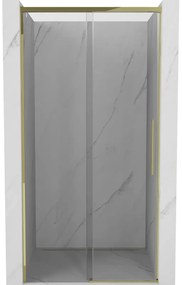 Mexen Rox drzwi prysznicowe rozsuwane 100 cm, transparent, złote - 8C2-100-000-50-00