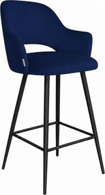 Hoker obrotowy 360° krzesło barowe Milano noga metalowa czarna MG16