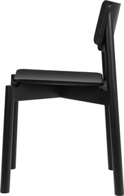 Czarne krzesło sztaplowane Wem – noo.ma