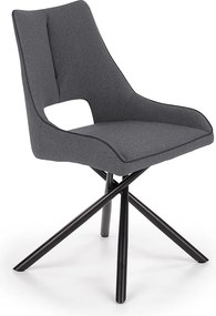 Krzesło tapicerowane K409 ciemnoszare