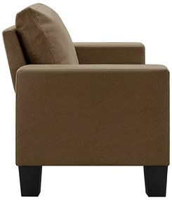 2-osobowa sofa brązowa z podłokietnikami - Lurra 2Q