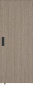 Drzwi przesuwne z drewna i MDF z niewidoczną szyną - jasny dąb - 103 x 210 cm BOCAZI