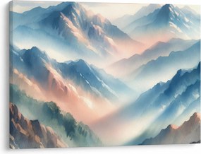 Obraz - Akwarelowe góry (70x50 cm)