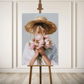 Obraz z ręcznie malowanymi elementami 70x100 cm Estelle – Styler