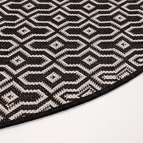 Dywan Lineo black/beige 120cm