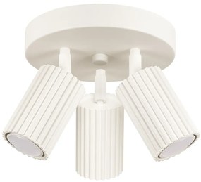 Plafon trzypunktowy KARBON 3P beżowy okrągły SOLLUX  LIGHTING