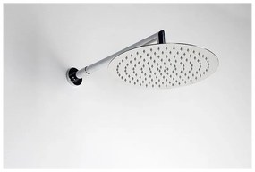 Deszczownica ze stali nierdzewnej w kolorze srebra z połyskiem ø 30 cm Slim – Sapho
