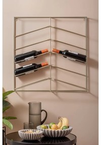 Wiszący metalowy regał na wino w kolorze złota liczba butelek 10 67x66x7,5 cm Cuadro – PT LIVING