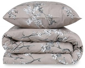 Brązowa pościel dwuosobowa z bawełny renforcé 240x220 cm Chicory – Mijolnir
