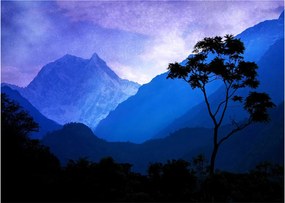 Obraz - Nocne niebo w Nepalu (70x50 cm)