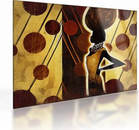 Obraz na szkle artystycznego malarstwa starożytnego (70x50 cm)