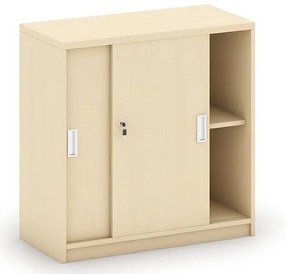 Szafka przesuwna MIRELLI, 800 x 400 x 800 mm, brzoza