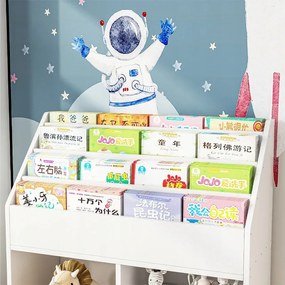 Regał na książki i czasopisma dla dzieci – szafka na zabawki – stojąca biblioteczka