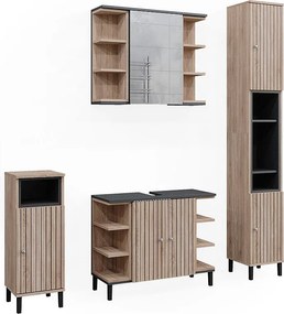 Zestaw mebli łazienkowych sonoma 79.6x32x64 aquis