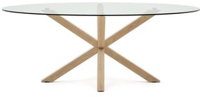 Stół ze szklanym blatem 100x200 cm Argo – Kave Home