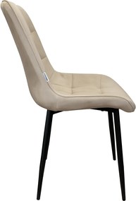 Krzesło Cherry welur na metalowych nogach - tapicerowane : Kolor tkaniny - VELVET - MG06