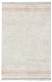 Różowo-kremowy bawełniany dywan tkany ręcznie odpowiedni do prania 140x200 cm Gastro Rose – Lorena Canals