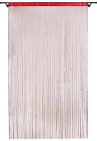 Czerwona zasłona na drzwi 100x200 cm String – Mendola Fabrics