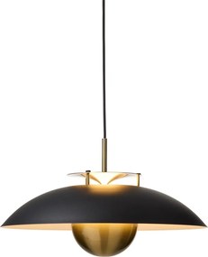 Halo Design 749102-LED ściemnialny żyrandol na lince STEPP LED/24W/230V śr.46 cm czarny/mosiądz