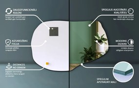 Nieregularne lustro stylowy dodatek