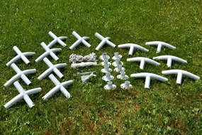 Duży namiot ogrodowy 32 m² – stalowe rurki, plandeka PE,4×8m