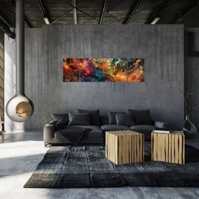 Obraz - Abstrakcja kolorów II. (170x50 cm)