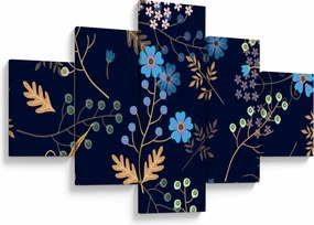 Obraz - Jesienne kwiaty (125x70 cm)