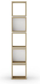 Biały regał w dekorze dębu 32x167 cm Lofty – Marckeric