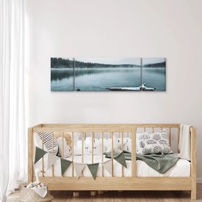 Obraz - lodowe nordyckie jezioro (170x50 cm)