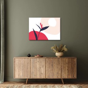 Obraz - Różowa abstrakcja kwiatowa N⁰1 (70x50 cm)