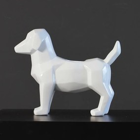 Geometryczna rzeźba psa