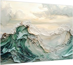 Obraz - 3D abstrakcja morza (70x50 cm)