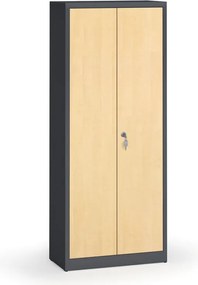 Alfa 3 Szafy spawane z laminowanymi drzwiami, 1950 x 800 x 400 mm, RAL 7016/brzoza